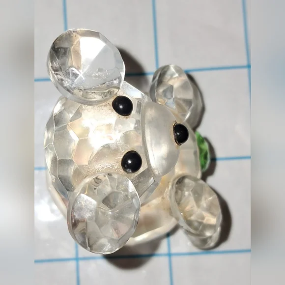 Clear Stone Faceted Bear - Picture 6 of 10